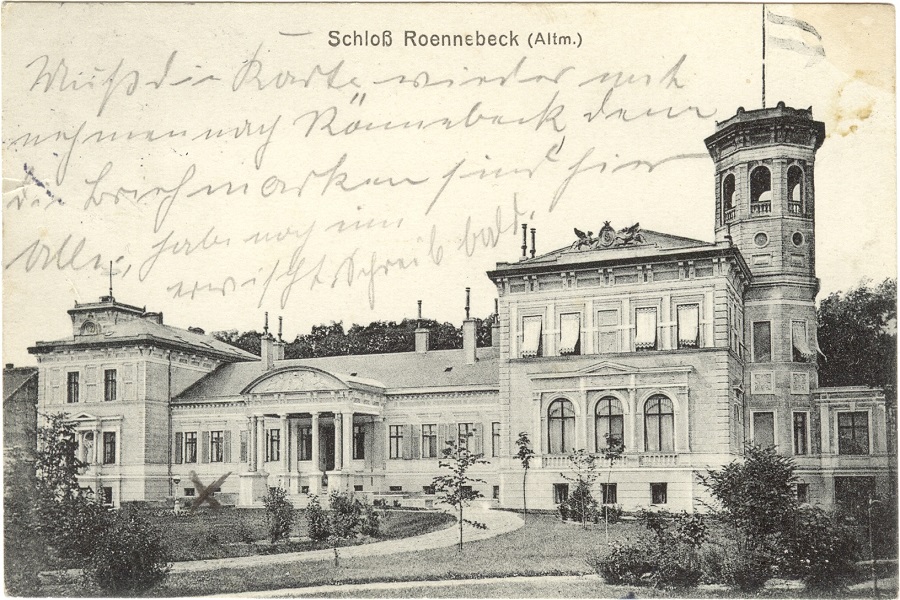 Historische Ansicht vom Rönnebecker Schloss