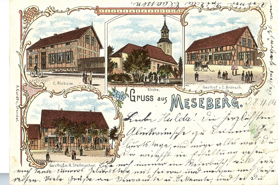 Meseberg, historische Ansichten