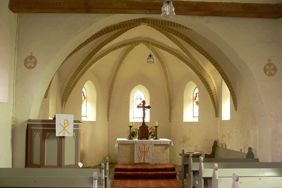 Kirche in Wolterslage, Innenraum