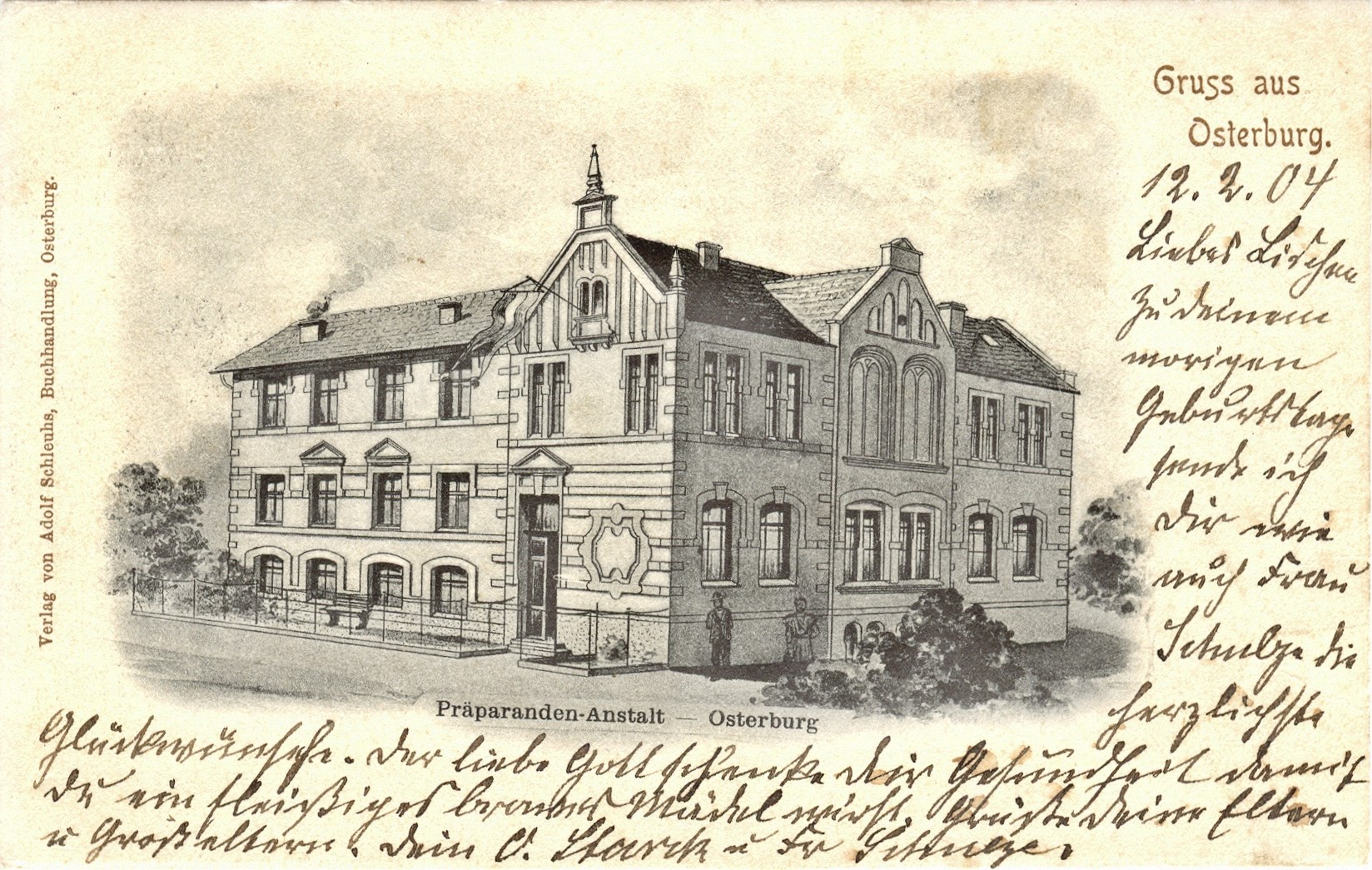 Historische Ansicht Pröparandenanstalt, 1904